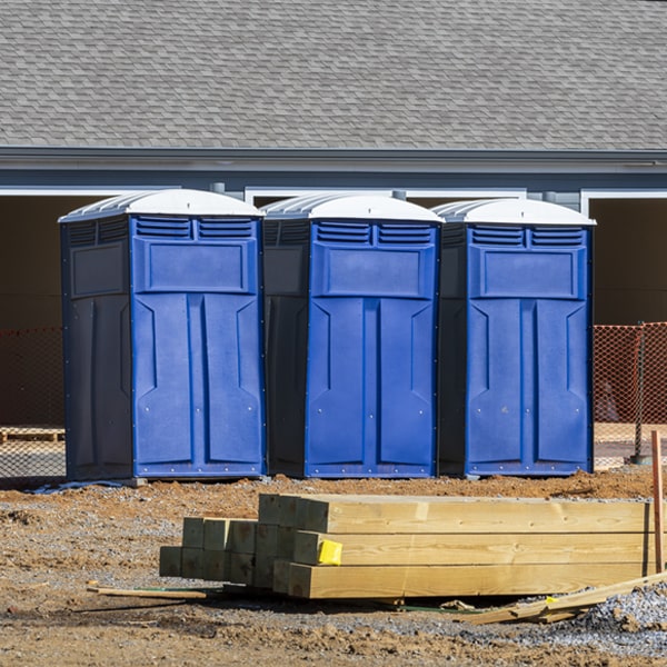 are there any restrictions on where i can place the portable toilets during my rental period in Endicott